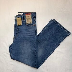 Levi’s Ribcage Straight Ankle Jeans 26x27 High Rise Button Fly NWT